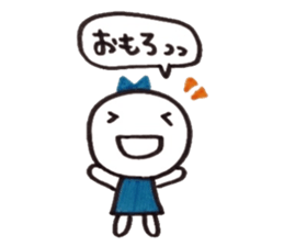 Ribbon girl Kansai dialect ver sticker #3644952