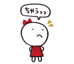 Ribbon girl Kansai dialect ver sticker #3644955