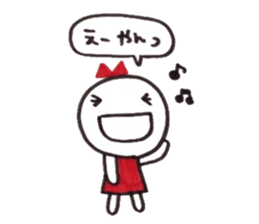 Ribbon girl Kansai dialect ver sticker #3644963