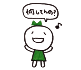 Ribbon girl Kansai dialect ver sticker #3644966