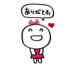 Ribbon girl Kansai dialect ver sticker #3644975