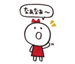 Ribbon girl Kansai dialect ver sticker #3644980