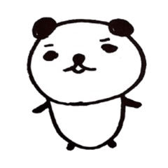 Greetings stamp of the panda