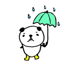 Greetings stamp of the panda sticker #3645027