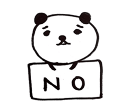 Greetings stamp of the panda sticker #3645030