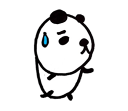 Greetings stamp of the panda sticker #3645031