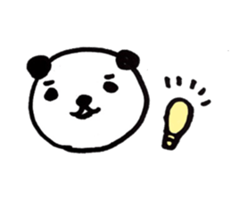 Greetings stamp of the panda sticker #3645033