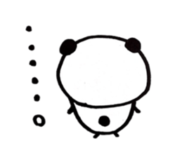 Greetings stamp of the panda sticker #3645034