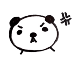 Greetings stamp of the panda sticker #3645035