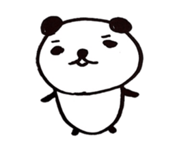 Greetings stamp of the panda sticker #3645036