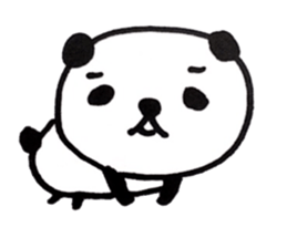 Greetings stamp of the panda sticker #3645038