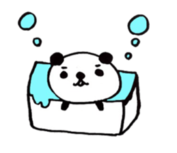 Greetings stamp of the panda sticker #3645039