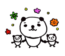 Greetings stamp of the panda sticker #3645042