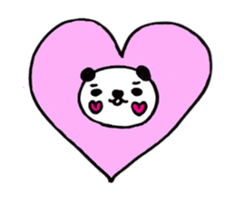 Greetings stamp of the panda sticker #3645052