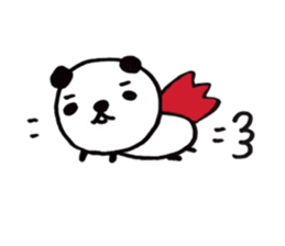 Greetings stamp of the panda sticker #3645053