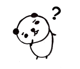 Greetings stamp of the panda sticker #3645058