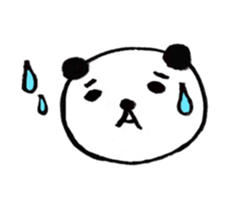 Greetings stamp of the panda sticker #3645059