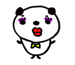 Greetings stamp of the panda sticker #3645060