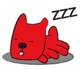 Funny and the red dog sticker #3645184