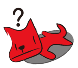 Funny and the red dog sticker #3645185