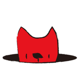 Funny and the red dog sticker #3645195