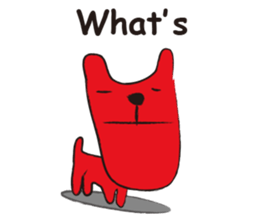 Funny and the red dog sticker #3645212