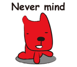 Funny and the red dog sticker #3645217