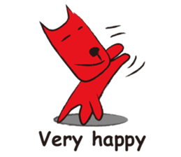 Funny and the red dog sticker #3645220