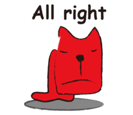 Funny and the red dog sticker #3645222