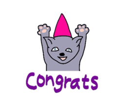 Russian blue cat sticker #3645224