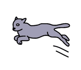 Russian blue cat sticker #3645233