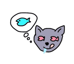 Russian blue cat sticker #3645235