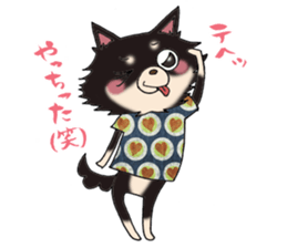 kyururun chihuahua & poison chihuahua 2 sticker #3646070