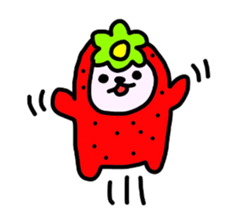 A fairy and friends of the strawberry sticker #3646265
