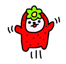 A fairy and friends of the strawberry sticker #3646265