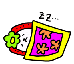 A fairy and friends of the strawberry sticker #3646270