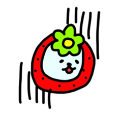 A fairy and friends of the strawberry sticker #3646283