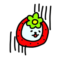 A fairy and friends of the strawberry sticker #3646283