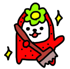 A fairy and friends of the strawberry sticker #3646284