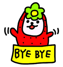 A fairy and friends of the strawberry sticker #3646289