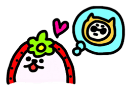 A fairy and friends of the strawberry sticker #3646297