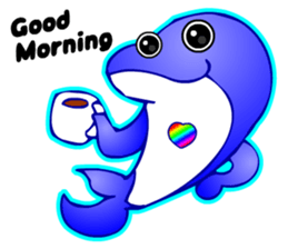 Kawaii Dolphin sticker #3646543