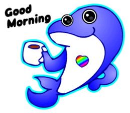 Kawaii Dolphin sticker #3646543