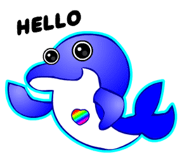 Kawaii Dolphin sticker #3646544