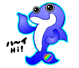 Kawaii Dolphin sticker #3646545