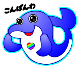 Kawaii Dolphin sticker #3646547