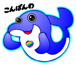 Kawaii Dolphin sticker #3646547
