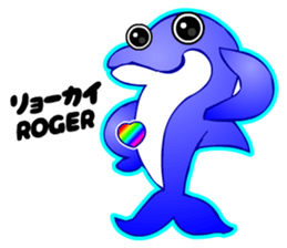 Kawaii Dolphin sticker #3646550
