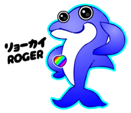 Kawaii Dolphin sticker #3646550