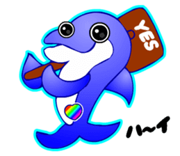 Kawaii Dolphin sticker #3646551